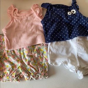 Tank top onesie and shorts for baby